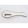 thumbnail image 3 of Drew DeRose Designs ceramic cream and  black spoon rest and salt/pepper set, 3 of 3