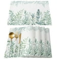 thumbnail image 2 of Watercolor Green Leaf Leaves Plant Table Runner Home Wedding Table Flag Mat Centerpieces Decoration Party Dining Long Tablecloth, 2 of 5
