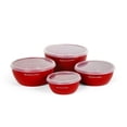 thumbnail image 7 of KitchenAid 7-Piece Nesting Plastic Mixing Bowls Set and Prep Bowls with Lids, Empire Red, 7 of 7