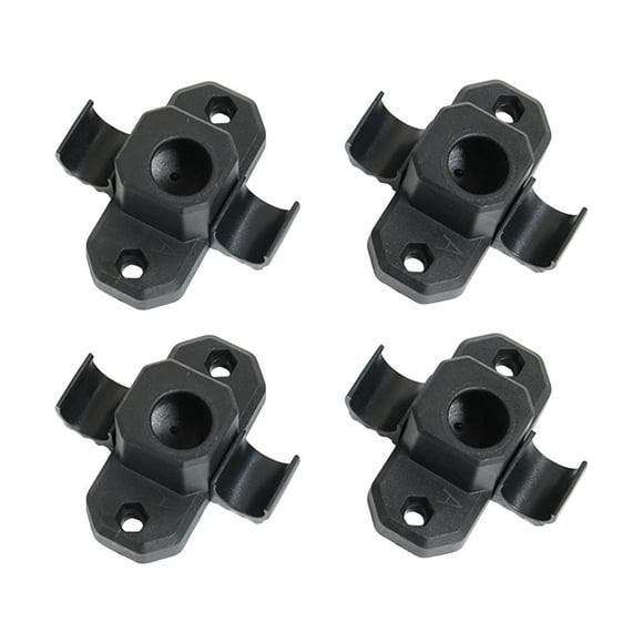 4 piezas Ajuste de la silla de campamento deportivo con conector de pierna de mesa al aire libre de servicio pesado Diámetro del orificio 16 mm
