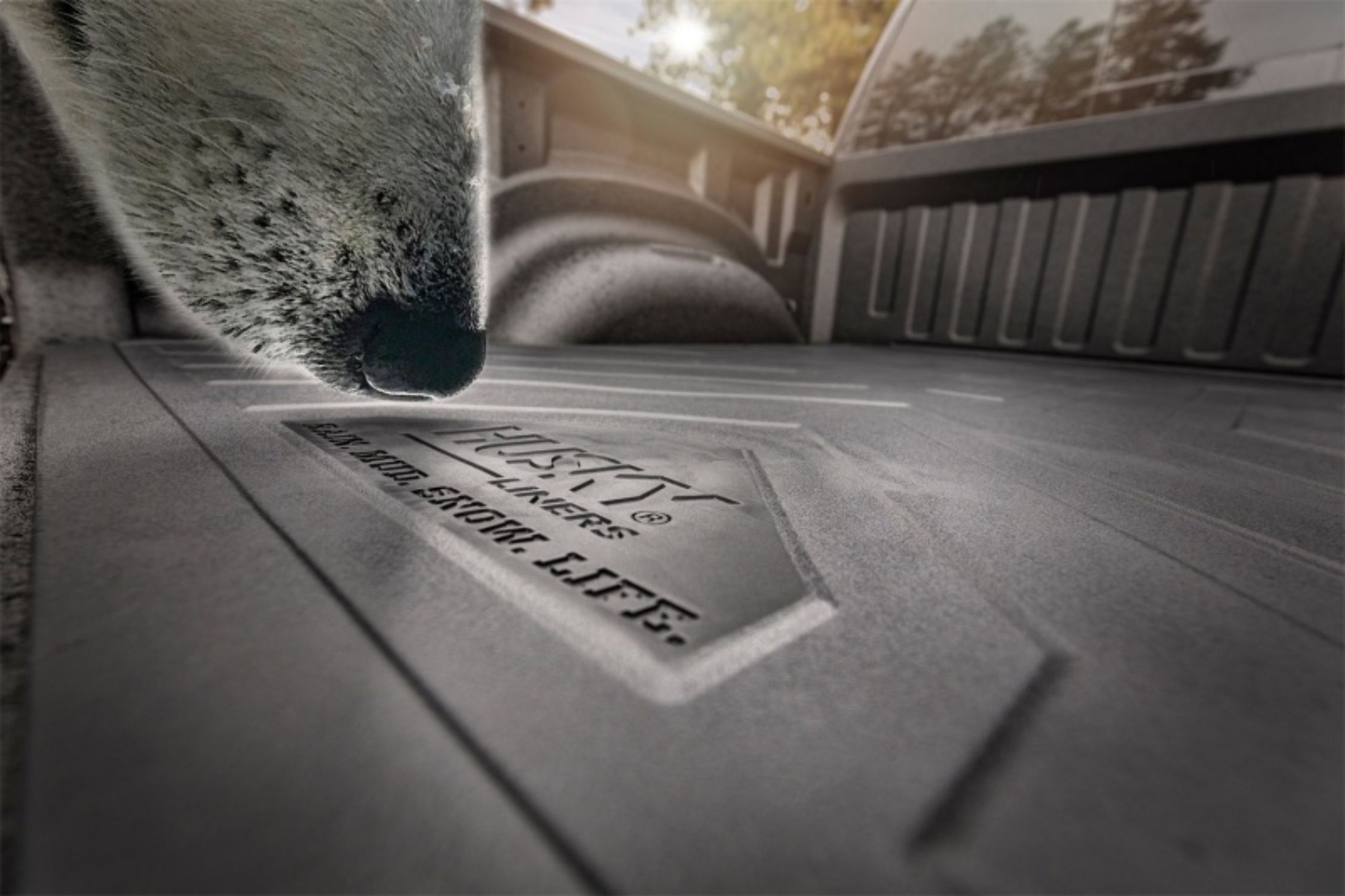 Husky Liners Truck Bed Mat Heavy Duty Bed Mat Black Fits 20-22 Chev Silv  2500 HD 82.2 Bed, 20-22 Chev Silv 3500 HD 82.2 Bed, 20-22 GMC Sra 2500 HD  82.2 Bed, 20-22 GMC Sra 3500 HD 82.2 Bed
