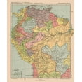 thumbnail image 2 of Streit 15x17 White Modern Wood Framed Museum Art Print Titled - Northwest South America - Streit 1913, 2 of 4