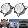 thumbnail image 1 of For MITSUBISHI L200 K74 2005 Onwards Outlander DRL 2x LED FRONT FOG LIGHT LAMPS`, 1 of 9