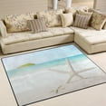 thumbnail image 2 of Coolnut Starfish on Beach Lightweight Carpet Mats, 5'3" x 4' Area Soft Rugs, Floor Mat Rug Home Decoration for Kids Room Living Room, 63"x 48", 2 of 6