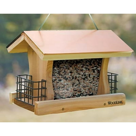 Woodlink Coppertop Deluxe Seed and Suet Bird Feeder