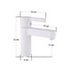 thumbnail image 3 of Monomando Lavabo Rubinett Acero 304 Blanco Polar 17 Cm, 3 of 5