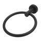 thumbnail image 4 of Towel Ring Matte Black Towel Hanger Stainless Steel Anti Rust Wall Mount Modern Towel Holder for Bathroom, 4 of 4