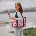 thumbnail image 5 of Travel Duffle Bag Cute Berry Pink Travel Tote Bags Carry on Luggage Waterproof Weekender Bags with Top Handle Adjustable Shoulde Strap for Travel Gym, 5 of 5