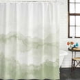 thumbnail image 3 of Sage Green Ombre Mountain Waterproof Fabric Shower Curtain,Nature Abstract Art Marble Waterproof Fabric Shower Curtain for Bathroom Curtains Bathtubs Hotel Shower Curtains with 12 Hooks Stall 48x72in, 3 of 8