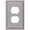 Brushed Nickel, variant on WALLPLAT 1DUPLX METRO BN (Pack of 1)