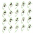 thumbnail image 4 of Campanas de caña de pescar dobles, 20 piezas, mordedura de caña de pescar, alarma fluorescente para caña de pescar, alarma de mordedura de caña de pescar, tecnología avanzada, 4 of 8