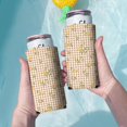 thumbnail image 3 of 2 Pieces Sleeves Beer Cooler Bags Insulated Collapsible Can Sleeves Lemon Lattice Can Cooler Sleeve for Bulk for Soda, 3 of 4