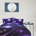 thumbnail image 2 of PiccoCasa Twin 3Pcs Galaxy Comforter Set for Kid's Bedroom, Purple, 2 of 6