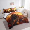 thumbnail image 2 of Twin Size Wild Eagle Comforter Set,Sunset Dead Branch Bedding Set for Boys, 2 of 6