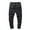 Black, variant on Mens Casual Cotton Cargo Pants Slim Fit Khaki Elastic Waist Work Pant for Hiking Camping with Pockets XXL