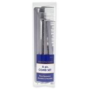 Aristocrat Heat Resistant Durable and Flexible Combs Set , 6 Pc Comb