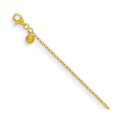thumbnail image 1 of Diamond2Deal 22K Jaune Gold Poli 2,1 mm Solide Rolo Chain Collier for Women 16, 1 of 3