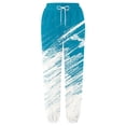 thumbnail image 2 of Gibobby pantalones con forro polar mujer Pantalón deportivo sanitario con cintura con estampado floral y elástico largo para mujer (Azul, M), 2 of 4