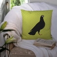 thumbnail image 3 of Animal Art Checkboard Design Fabric Decorative Pillow, 3 of 4