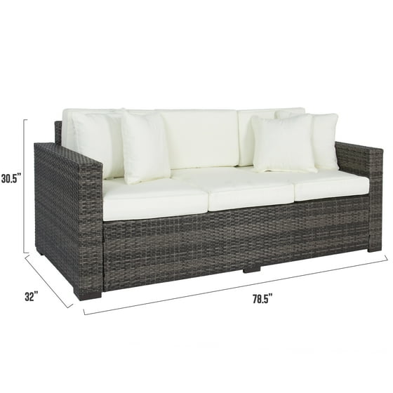 Best Choice Products 3 Seat Outdoor Wicker Patio Sofa W Removable Cushions Gray Best Choice Products 3 Seat Outdoor Wicker Patio Sofa W Removable Cushions Gray