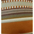 thumbnail image 2 of Plutus Chic Stripe Saffron Handmade Throw Pillow, (26" x 26"), 2 of 3