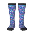 thumbnail image 2 of Picia Women Crew Soft Moisture-wicking Socks Colorful Mushrooms Pattern Design Cotton Socks, One Size fit All, 2 of 9