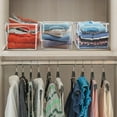 thumbnail image 4 of Sorbus 8 Pack Large Clear Plastic Storage Bins, Clear Organizer Bins with Handle for Kitchen, Pantry, Cabinet, Refrigerator, Craft, Toys, Clothes, Closet, Under Sink, Bathroom Organizers and Storage, 4 of 7