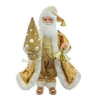 Kurt Adler 18 Inch Santa Sitting in Sleigh with Gift Bag - Walmart.com