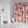 thumbnail image 2 of Waterproof Beautiful Colorful Floral Shower Curtain 72x72 Inch Boho Style Polyester Unique Shower Curtain for Bathroom Hotel Home Decor with 12 Plastic Hooks, 2 of 5