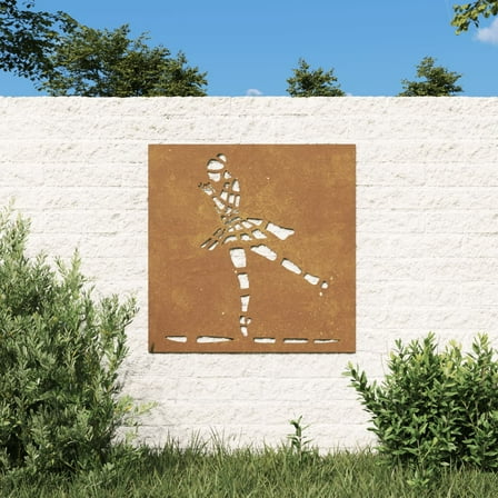 vidaXL Garden Wall Decoration Rusty Corten steel 21.7x21.7 in