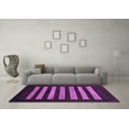 thumbnail image 3 of Ahgly Company Indoor Square Abstract Purple Modern Area Rugs, 6' Square, 3 of 4