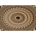 thumbnail image 1 of Ahgly Company Tapis d'Intérieur Lavables en Machine, Rectangle de Transition de Nuit Rouge, 8' x 10', 1 of 7