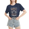 thumbnail image 2 of Nashville Shirt for Women Vintage Guitar Graphic Tee Music City T Shirt Rock Band Tee Tops, 2 of 5
