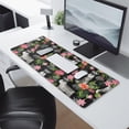 thumbnail image 2 of Long Mouse Pads for Desk,Schnauzer with Pioneer Flower Desk Mats on Top Of Desks, Desk Mouse Pad Extra Large with 3mm Non-Slip Base and Stitched Edge for Gaming,Office,Work,Home 31.5"x11.8", 2 of 6