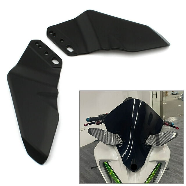 Kit d'Aile Aérodynamique Matte Balck pour Kawasaki 250 300 400