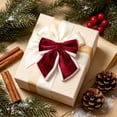 thumbnail image 3 of 2026 Christmas Indoor Home Decor Christmas Bows Suitable For Christmas Tree Wreath Arrangement Gift Box Decoration Bow Ornaments, 3 of 5