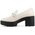 thumbnail image 3 of Journee Womens Kezziah Loafer Style Lug Outsole Platform Pumps, Widths Available, 3 of 10