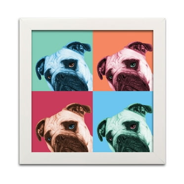 Gango Home Decor Vertical Que Pasa Pop by Jon Bertelli (Ready to Hang); One 12x12in White Framed Print