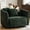 Green, variant on Shaiailed Green Swivel Accent Chairs,Barrel Accent Chair with 3 Pillows,Boucle Swivel Chair with 360 Degree Rotating Design,Upholstered Armchair for Living Room