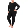 thumbnail image 4 of Fruit of the Loom Women's Micro Waffle Premium Thermal Set X-Large Black, 4 of 4
