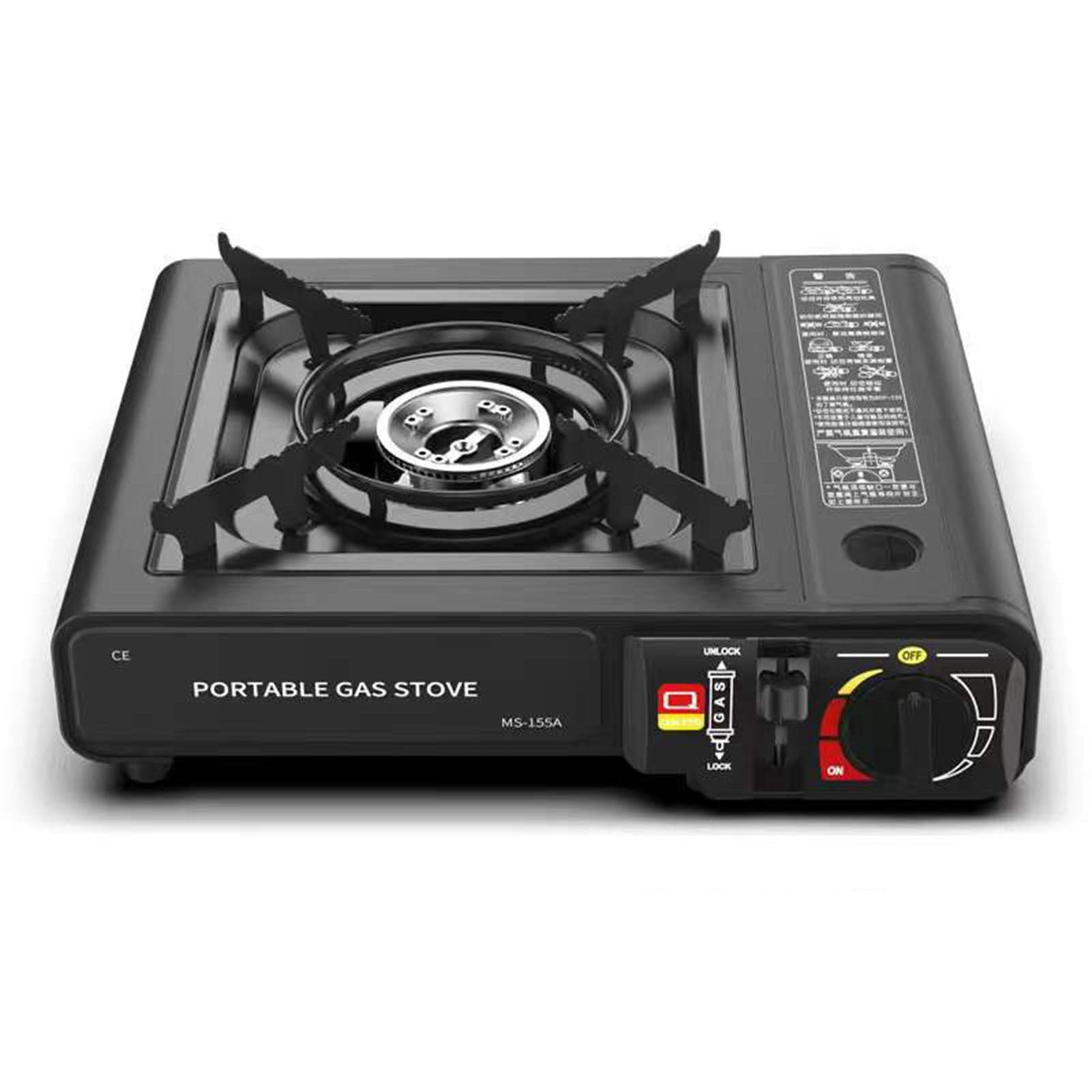 Opolski Camping Stove Automatic Ignition Large Firepower Windproof Energy Saving Alloy Dual-use Portable Gas Stove Camping Supply B