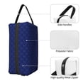 thumbnail image 3 of Goofa Navy Blue Printed Toiletry Bag with Handle,Large Capacity Travel Makeup Cosmetic Bag for Women, Carry on Airport Airline Compliant Bag, 3 of 9