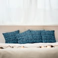 thumbnail image 4 of Ambesonne Watercolor Throw Pillow Cover 4 Pack, Pool Inspired Design, 24", Navy Blue Sky Blue, 4 of 5