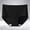 #0718-Black, variant on Women High Waist Cotton Breathable Stretch Mid Rise Hipster Briefs Plus Size Underwear Pink M Gift