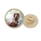 thumbnail image 1 of Broche de oro metálico circular Unbranded Foto de perro mascota animal de cuello largo, 1 of 3