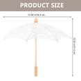 thumbnail image 4 of MasteelfCA Lace Umbrella Scene Props Lace Parasol Umbrella for Wedding Stage Performance Photography, 4 of 9