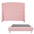 thumbnail image 2 of Colchon Queen Size Vail+Box Base Cama+ Cabecera Sitka Rosa, 2 of 8