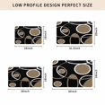 thumbnail image 5 of Black Brown Door Mat Indoor Outdoor, White Circle Modern Minimalist Geometric Non Slip Welcome Mat with Rubber Backing, Absorbent Fabric Front Door Mats Entryway Rug for Home Patio Entrance 20"x31.5", 5 of 9