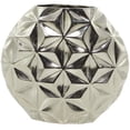 thumbnail image 6 of CosmoLiving by Cosmopolitan 4"W, 11"H Aluminum Modern Vase, Silver, 1-Piece, 6 of 6
