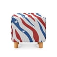 thumbnail image 2 of SCRAWLGOD American Flag Zebra Print Ottoman Slipcovers Stretch Footrest Stool Coversed Ottoman Cover for Foot Stool Furniture Protector with Elastic Bottom Washable, 2 of 7